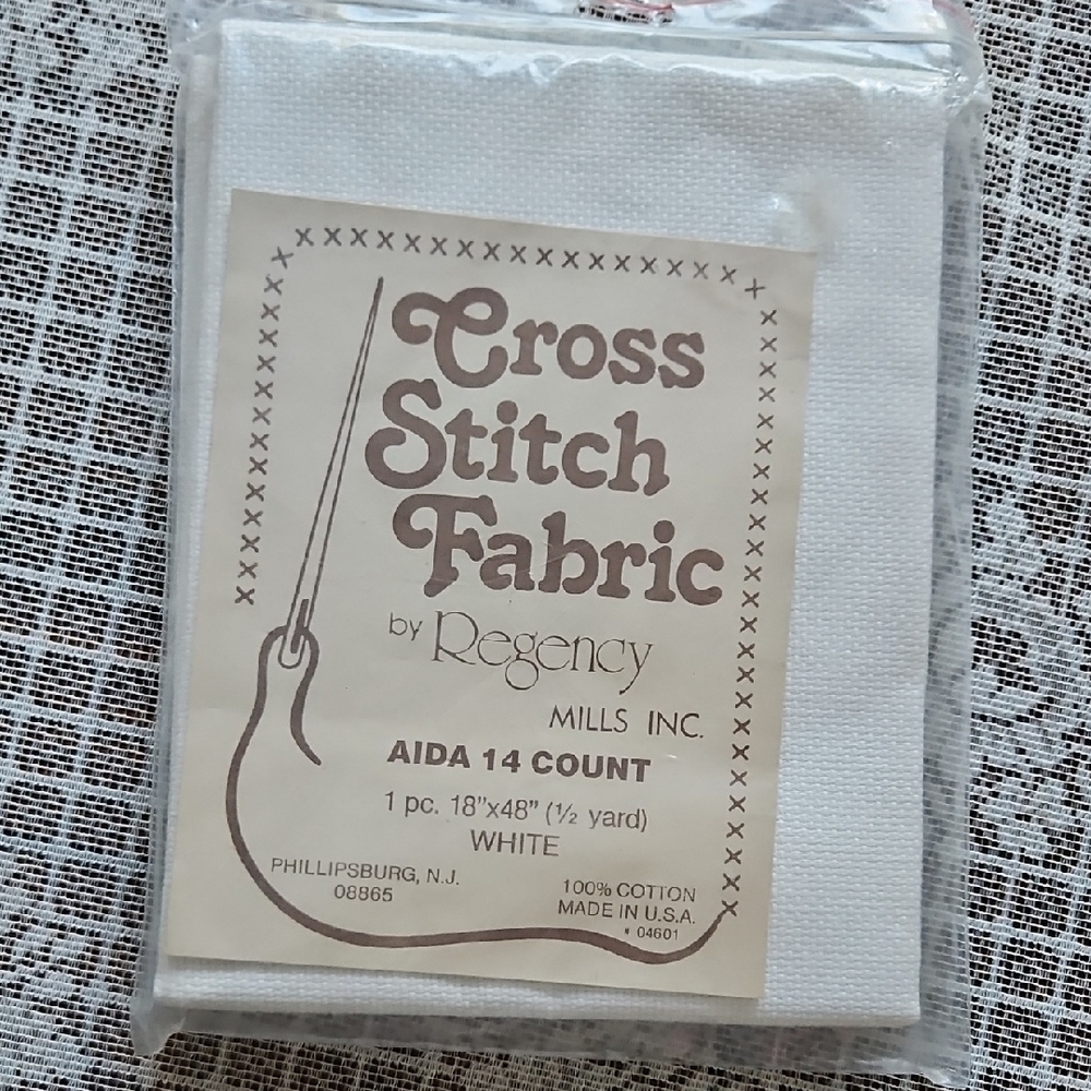 White Cross Stitch Fabric